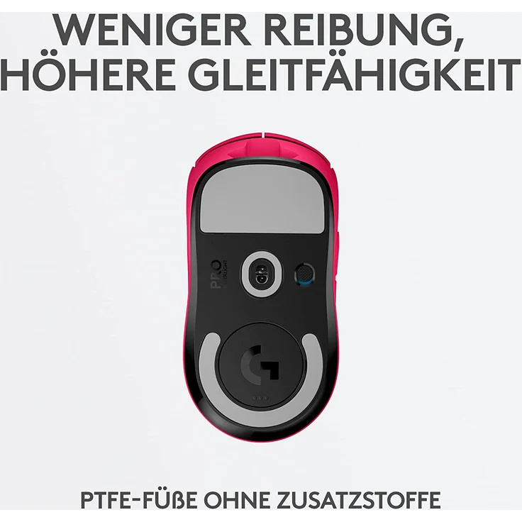 Logitech G PRO X SUPERLIGHT kabellose Gaming-Maus, Ultra-leicht 63g, HERO 25K Sensor, 25.600 DPI, 5 programmierbare Tasten, Pink (910-005956) – Bild 7