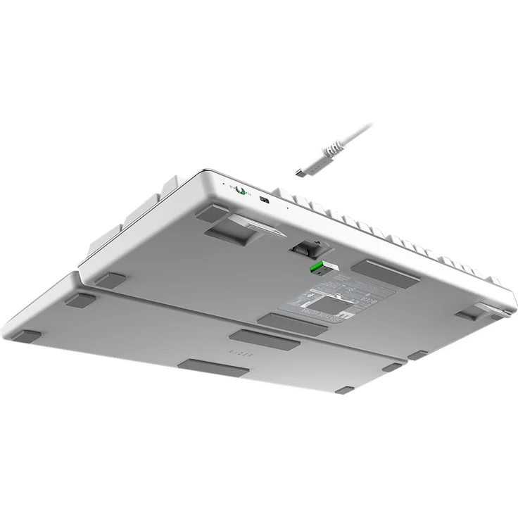 Razer Pro Type Ultra - Professionelle ergonomische drahtlose Tastatur für das Büro (geräuschlose mechanische und taktile Schalter, anpassbar, bis zu 4 Geräte gleichzeitig) QWERTZ DE-Layout, Schwarz (RZ03-04110300-R3G1) – Bild 6