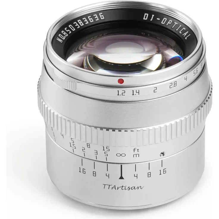 TTArtisan 50mm f-1,2 silber Fujifilm X