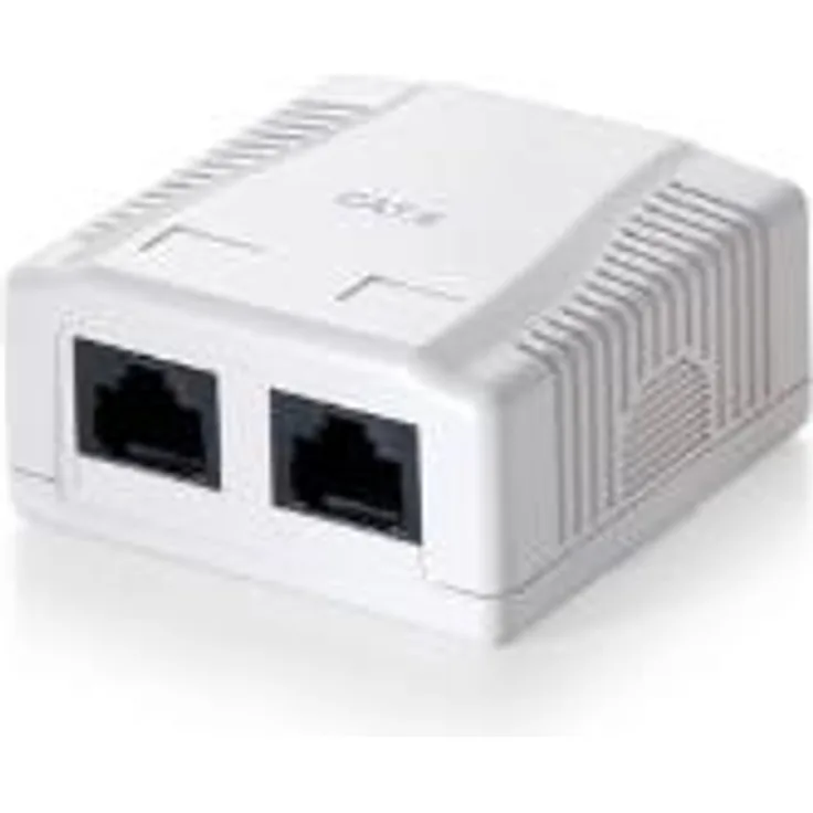 Equip - Installationskasten Netzwerkoberfläche - RJ-45 X 2 - Pure White, RAL 9010 (235212)