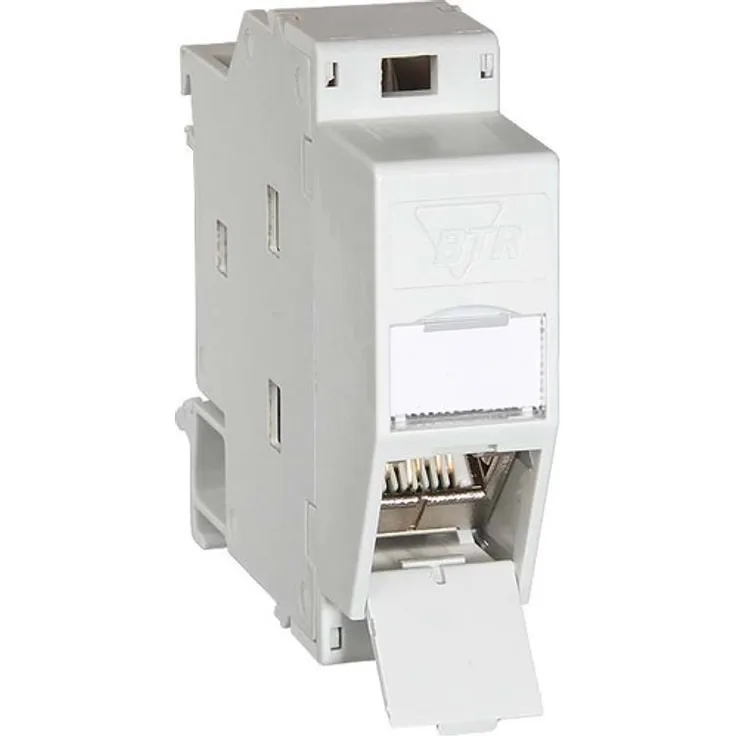 BTR NETCOM Hutschienenmodul,Cat.6A 1xRJ45,inkl. Modul TN E-DATmod-REGplus