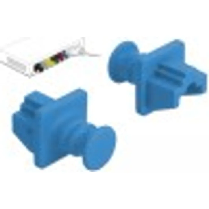 Delock Staubschutz für RJ45 Buchse 10 Stück blau