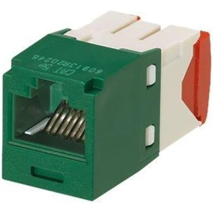 PANDUIT Mini-com module cat 5e utp 8 pos 8 wire universal green
