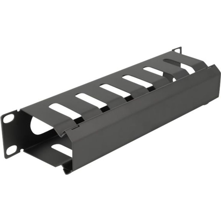 Delock 10  Kabelmanagement Rangierpanel mit Öffnung 1 HE schwarz