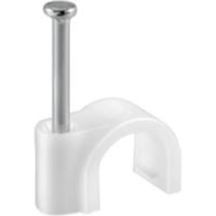 Kabelschelle, weiß - max. Kabeldurchmesser 4,0 mm - 100 Stück – Bild 1