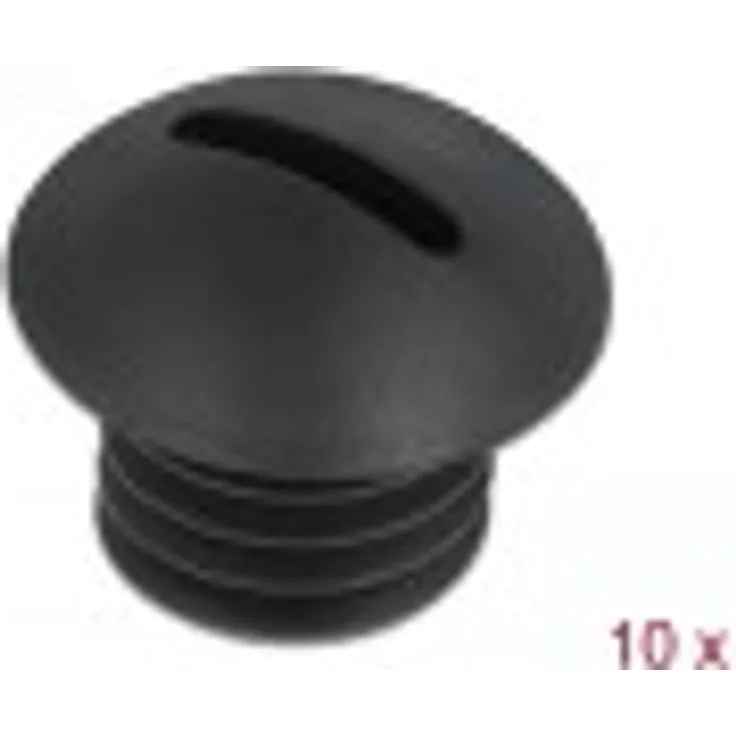 Delock Verschlussstopfen M10 x 1,5 schwarz 10 Stück