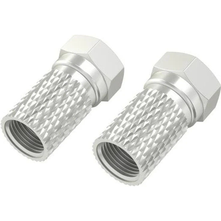 Hama F-Stecker, 5,8 mm, schraubbar, 2 Stück (00205272)