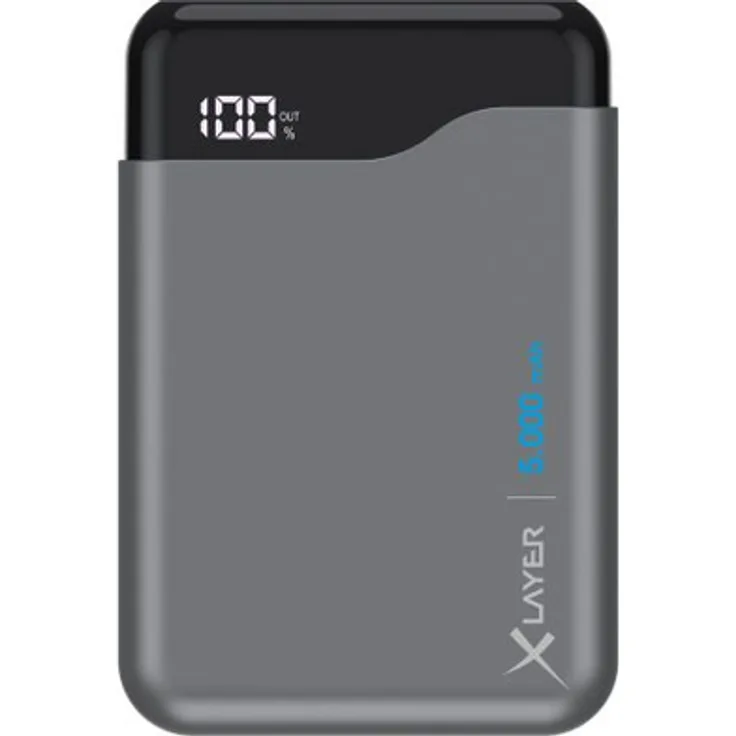 XLayer 217287 Akkuladegerät Lithium Polymer (LiPo) 5000 mAh Schwarz, Grau