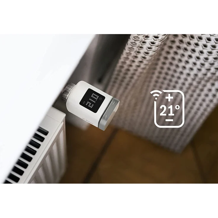 Bosch Smart Home Heizkörper-Thermostat II, smartes Thermostat mit App-Funktion, kompatibel mit Amazon Alexa und Google Home, weiß (8750002330) – Bild 3