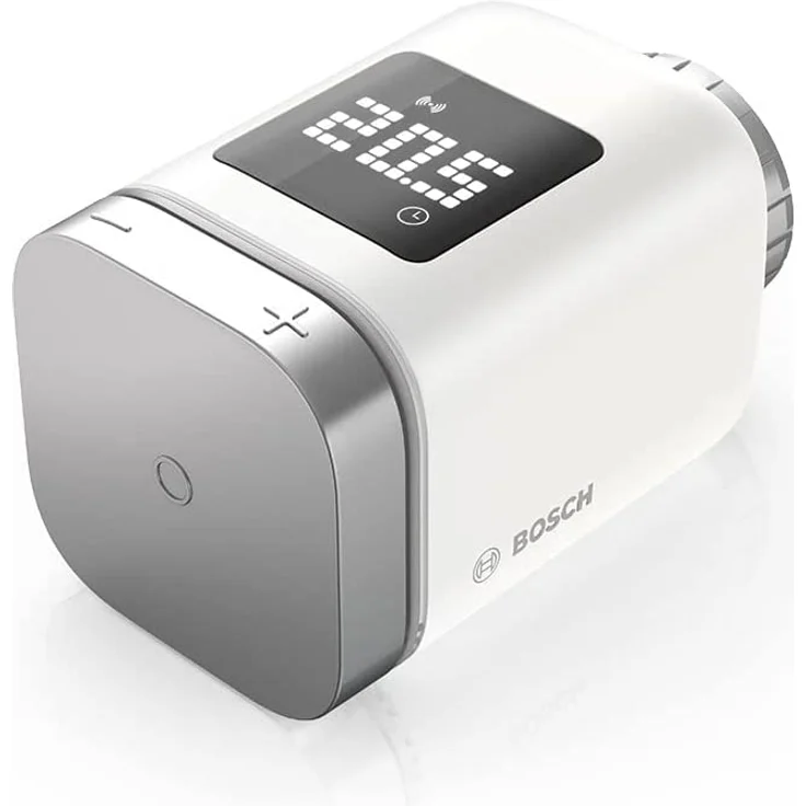 Bosch Smart Home Heizkörper-Thermostat II, smartes Thermostat mit App-Funktion, kompatibel mit Amazon Alexa und Google Home, weiß (8750002330) – Bild 1