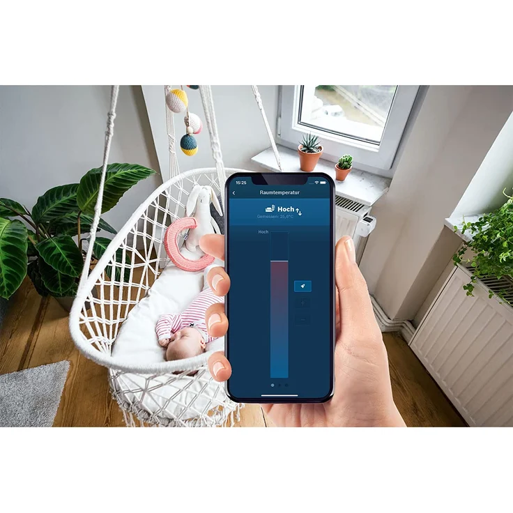 Bosch Smart Home Heizkörper-Thermostat II, smartes Thermostat mit App-Funktion, kompatibel mit Amazon Alexa und Google Home, weiß (8750002330) – Bild 4