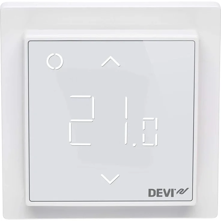 Danfoss Devi DEVIreg Raum+Boden Thermostat, Raumthermostat/Uhrenthermostat, weiß (140F1140)