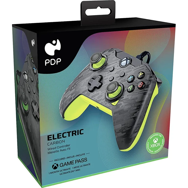 PDP Wired Controller, Electric Carbon (Xbox One, Xbox Series) – Bild 3