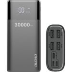 Dudao Powerbank 30000mAh Extrem Hohe Kapazität, Externer Akku mit 4 Output USB Schnellladung Max 4A , Akkupack mit LED Anzeige Externes Ladegerät kompatibel mit Handy, Tablet, Smartphone - Preisvergleich