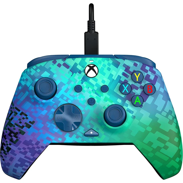 PDP Rematch Xbox Wired Controller - Glitch, Grün (Xbox One, Xbox Series) – Bild 1