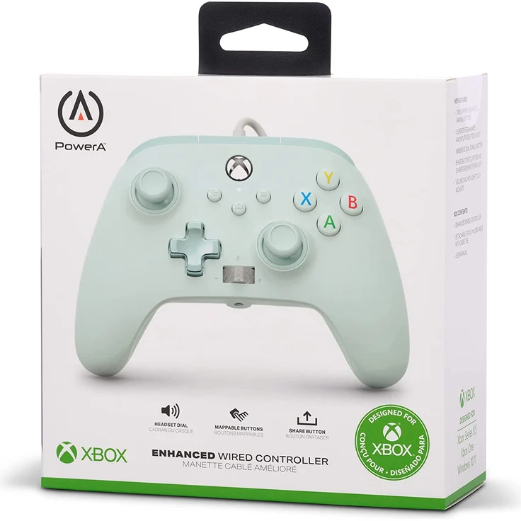 PowerA Enhanced Wired Controller, Cotton Candy Blue (Xbox One/Xbox Series) – Bild 3