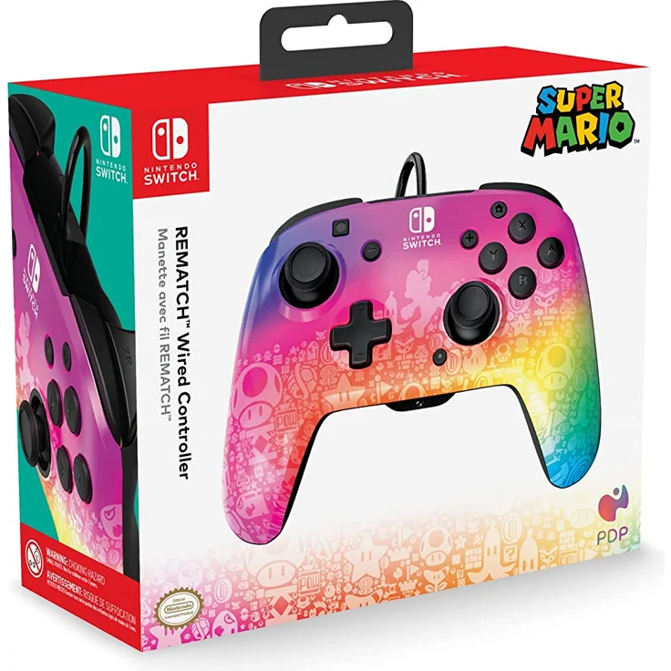 PDP Rematch Wired controller - Star Spectrum (Switch) – Bild 4