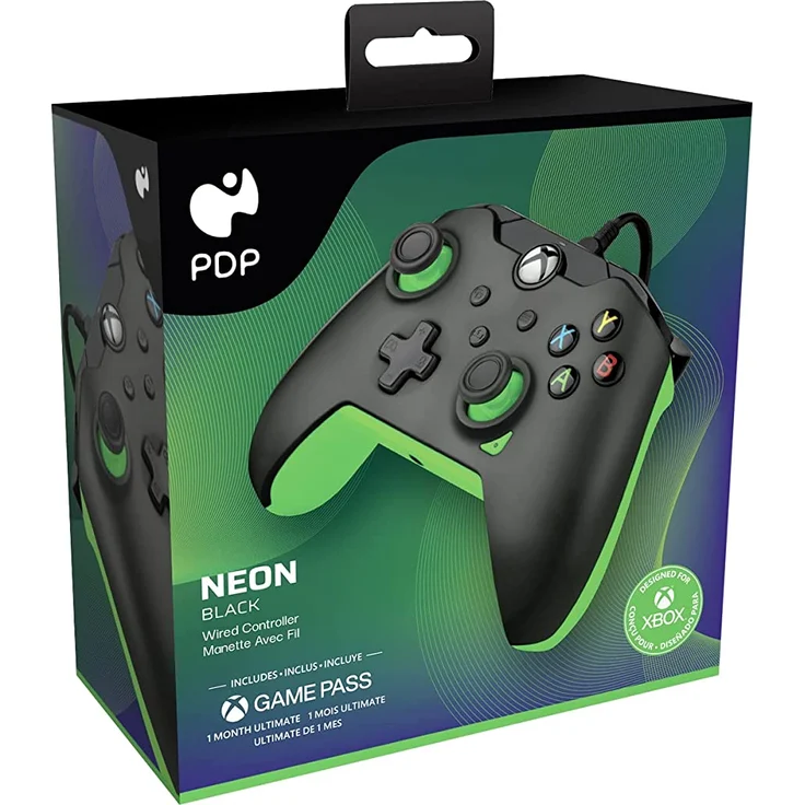 PDP Wired Controller, Neon Black (Xbox One, Xbox Series) – Bild 3