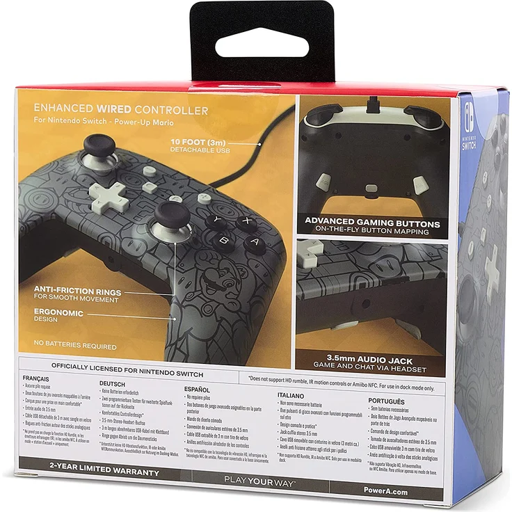 PowerA Enhanced Wired Controller - Power-Up Mario (Switch) – Bild 4