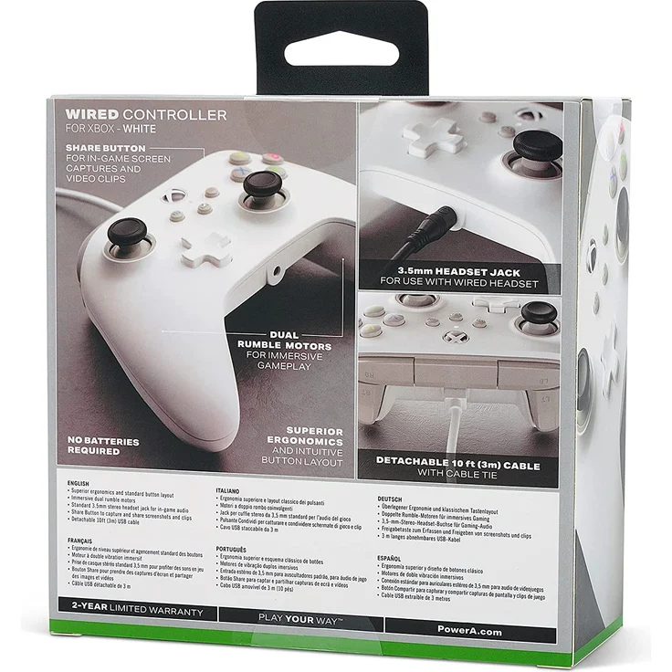 PowerA Wired Controller, Weiß (Xbox Series) – Bild 4