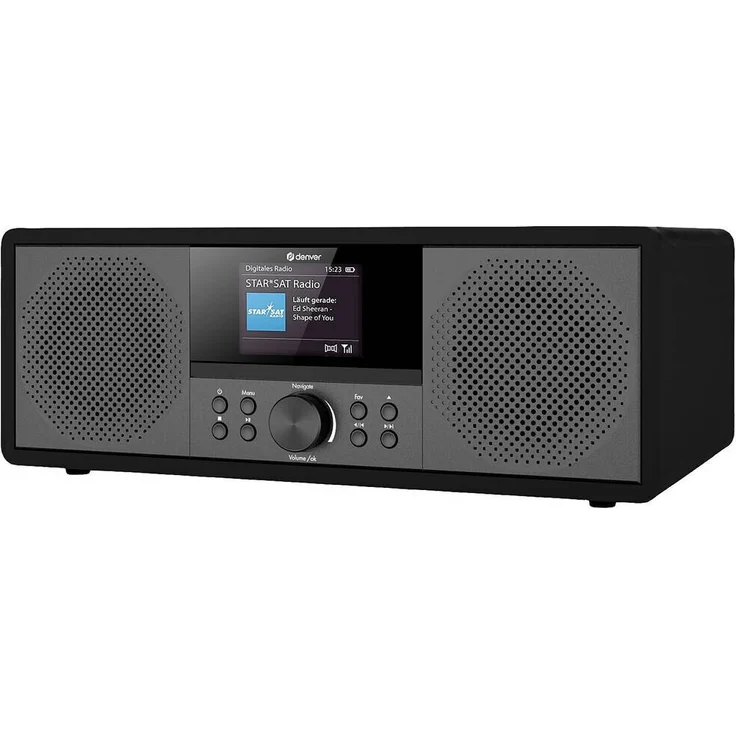 Denver MIR-270 Digitalradio, (Streaming, DLNA, DAB, DAB+, Webradio), Touchscreen, schwarz – Bild 1