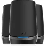 Netgear Orbi RBKE963B - WLAN-System (Router, 2 Extender) - bis zu 604 m² - Netz - 10 GigE, 2.5 GigE, 802.11ax (Wi-Fi 6E)
