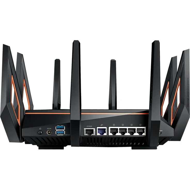 ASUS GT-AX11000 - Wi-Fi 6 (802.11ax) - Tri-Band (2,4 GHz - 5 GHz - 5 GHz) - Eingebauter Ethernet-Anschluss - Schwarz - Tabletop-Router – Bild 6