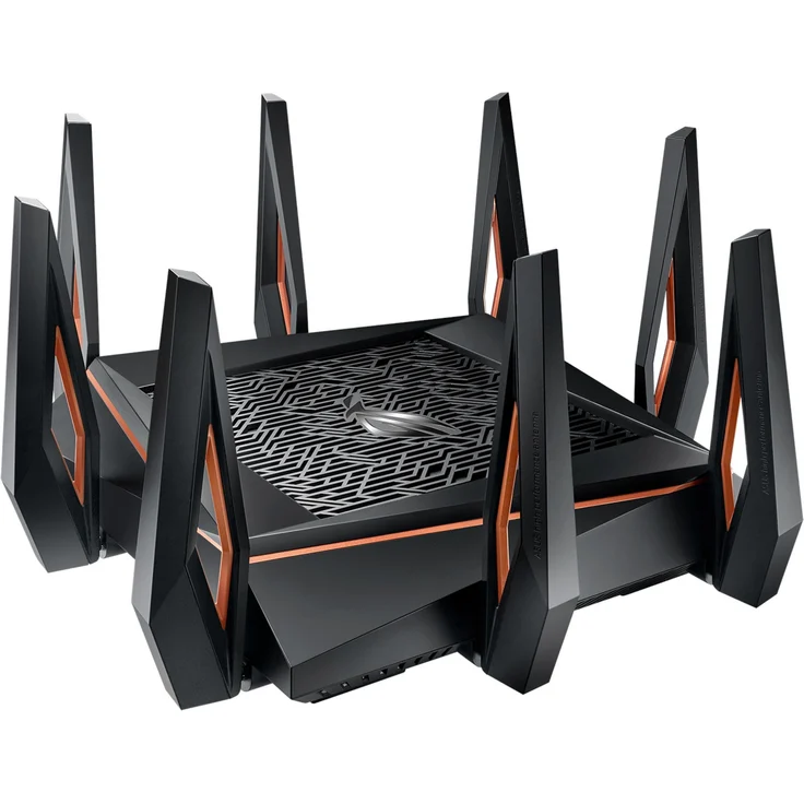ASUS GT-AX11000 - Wi-Fi 6 (802.11ax) - Tri-Band (2,4 GHz - 5 GHz - 5 GHz) - Eingebauter Ethernet-Anschluss - Schwarz - Tabletop-Router – Bild 1