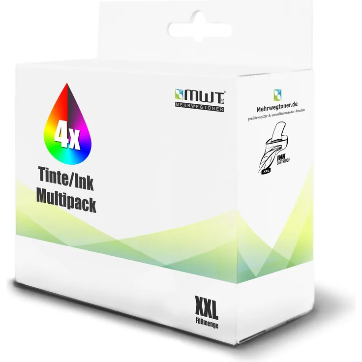 4x MWT Tintenpatronen für HP OfficeJet Pro 6230 6235 6239 6830 6835 wie 934XL 935XL 934 935 XL Set