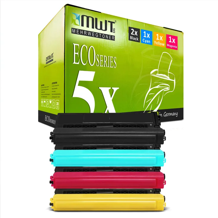 5x MWT Druckerpatronen für Brother HL-L8260 DCP-L8410CDN MFC-L8690CDW MFC-L8900CDW DCP-L8410CDW MFC-L8900 MFC-L8690 HL-L8360 ersetzt TN-421 TN421 Set