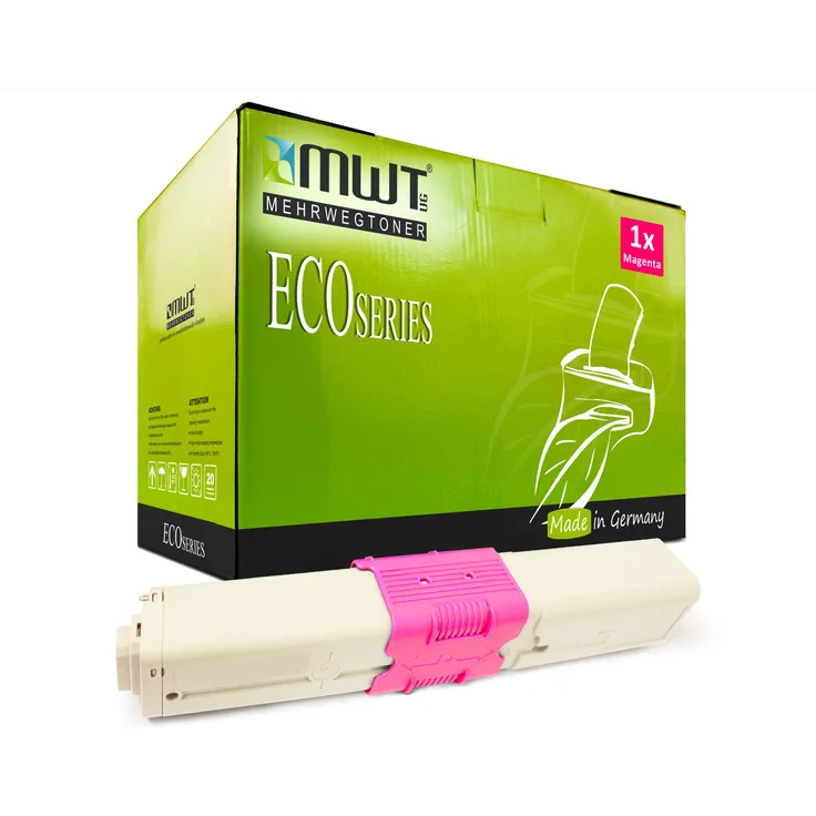 1x MWT Druckerpatrone für OKI ES 3451 5430 5461 DN MFP ersetzt 44469741 HC Magenta