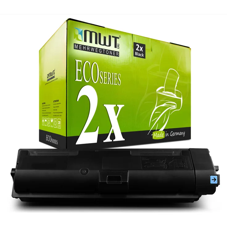 2x MWT Druckerpatronen für Kyocera ECOSYS M2135dn M2635dnw P2235dw P2235dn M2735dw ersetzt TK-1150 TK1150 Schwarz
