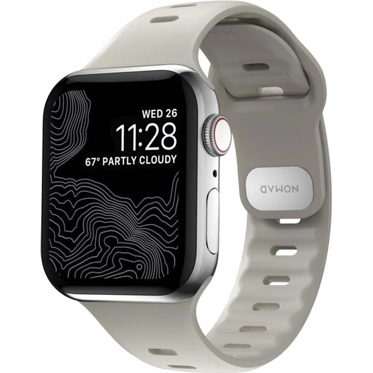 Nomad Sport Band Slim Apple Watch 42mm - 44mm - 45mm Bone - (NM01146285) – Bild 1