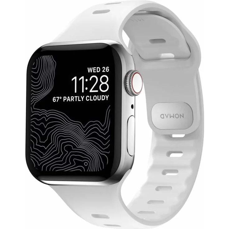 Nomad Sport Band Slim Apple Watch 42mm - 44mm - 45mm white - (NM01147985) – Bild 1