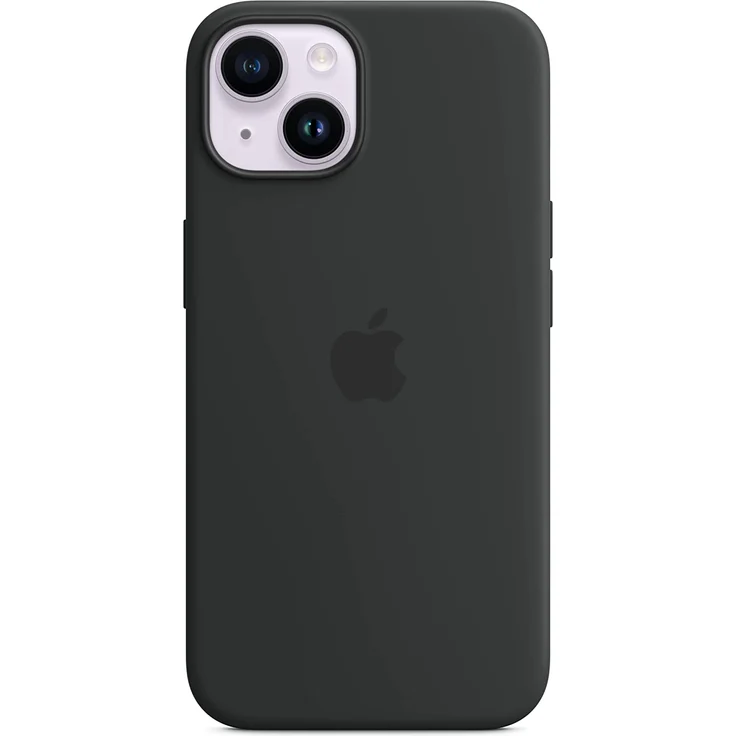 Apple MPRU3ZM/A Silikon Case mit MagSafe, geeignet für Apple iPhone 14, Mitternacht – Bild 2