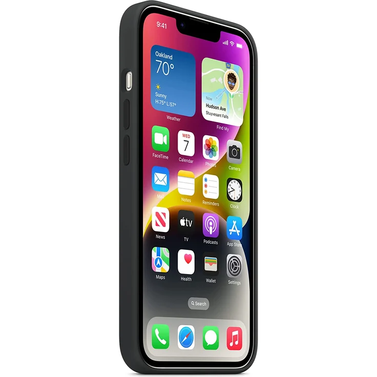 Apple MPRU3ZM/A Silikon Case mit MagSafe, geeignet für Apple iPhone 14, Mitternacht – Bild 7