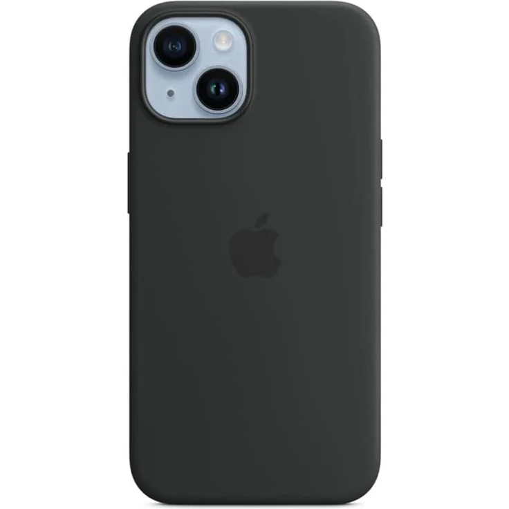 Apple MPRU3ZM/A Silikon Case mit MagSafe, geeignet für Apple iPhone 14, Mitternacht – Bild 1