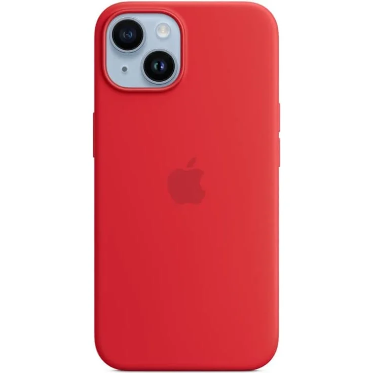 Apple MPRW3ZM/A Silikon Case mit MagSafe, geeignet für Apple iPhone 14, (PRODUCT)RED – Bild 1