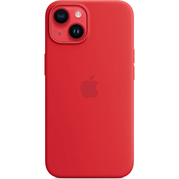 Apple MPRW3ZM/A Silikon Case mit MagSafe, geeignet für Apple iPhone 14, (PRODUCT)RED – Bild 5