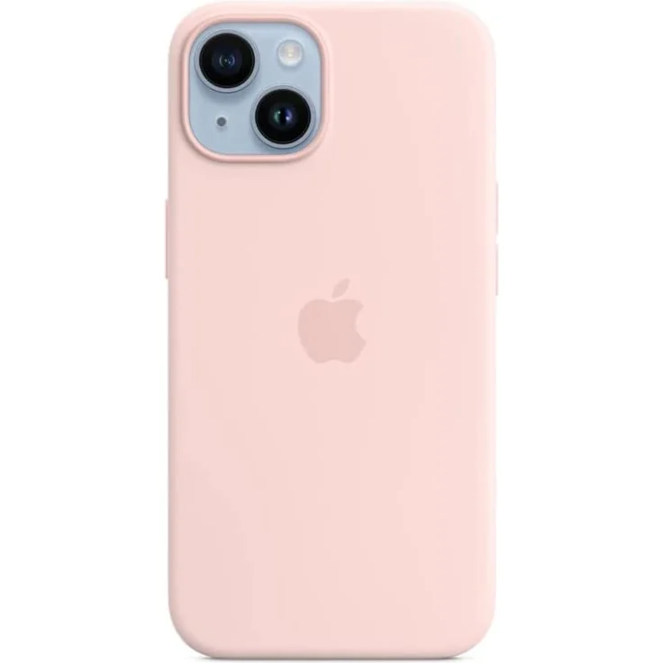Apple MPRX3ZM/A Silikon Case mit MagSafe, geeignet für Apple iPhone 14, Kalkrosa – Bild 1