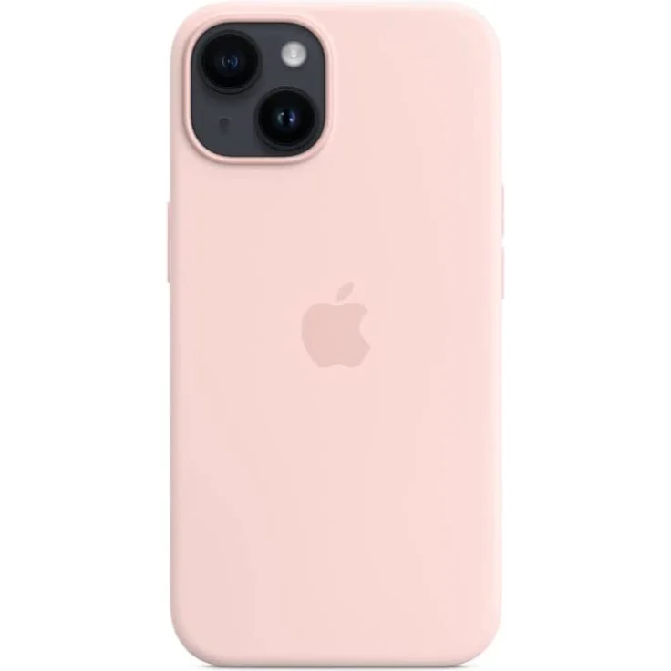 Apple MPRX3ZM/A Silikon Case mit MagSafe, geeignet für Apple iPhone 14, Kalkrosa – Bild 3