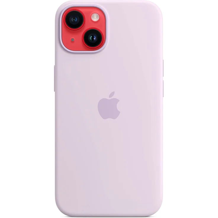 Apple MPRY3ZM/A Silikon Case mit MagSafe, geeignet für Apple iPhone 14, Flieder – Bild 5