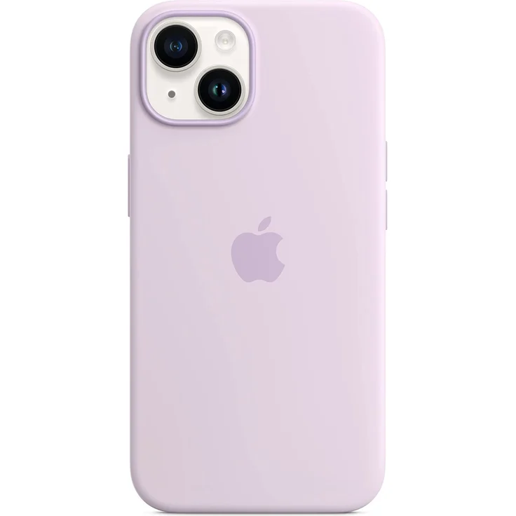 Apple MPRY3ZM/A Silikon Case mit MagSafe, geeignet für Apple iPhone 14, Flieder – Bild 4