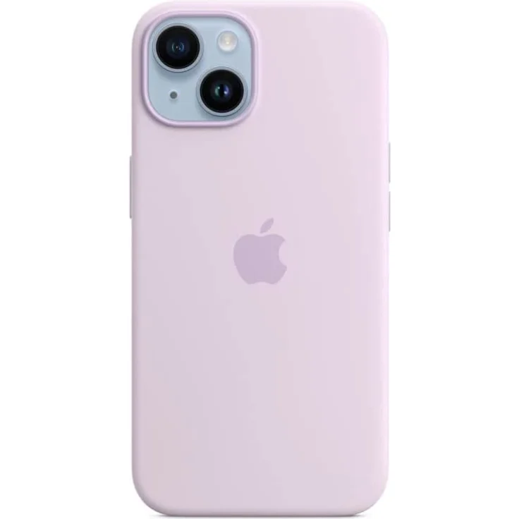 Apple MPRY3ZM/A Silikon Case mit MagSafe, geeignet für Apple iPhone 14, Flieder – Bild 1