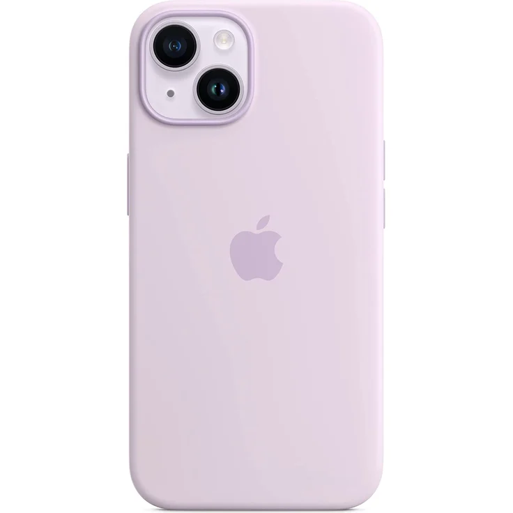 Apple MPRY3ZM/A Silikon Case mit MagSafe, geeignet für Apple iPhone 14, Flieder – Bild 2