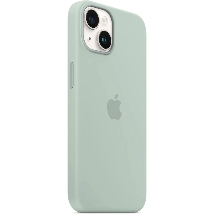 Apple MPT13ZM/A Silikon Case mit MagSafe, geeignet für Apple iPhone 14, Agavengrün – Bild 6