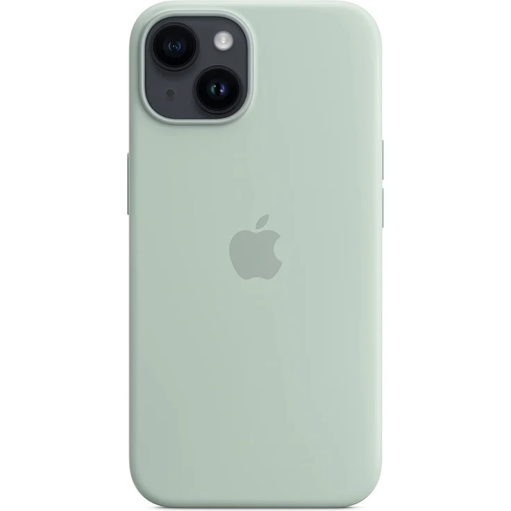 Apple MPT13ZM/A Silikon Case mit MagSafe, geeignet für Apple iPhone 14, Agavengrün – Bild 3