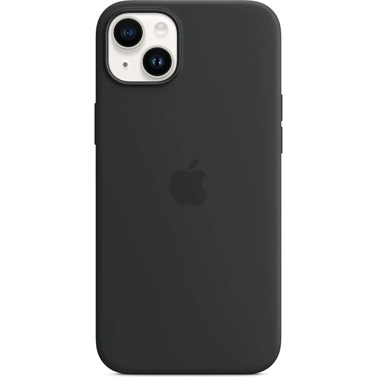 Apple MPT33ZM/A Silikon Case mit MagSafe, geeignet für Apple iPhone 14 Plus, Mitternacht – Bild 4