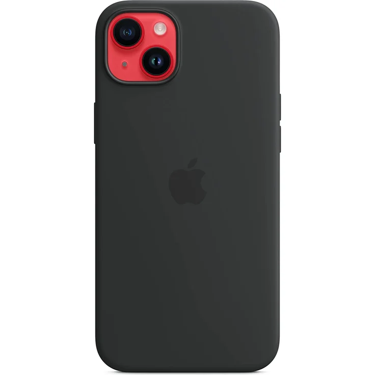 Apple MPT33ZM/A Silikon Case mit MagSafe, geeignet für Apple iPhone 14 Plus, Mitternacht – Bild 5