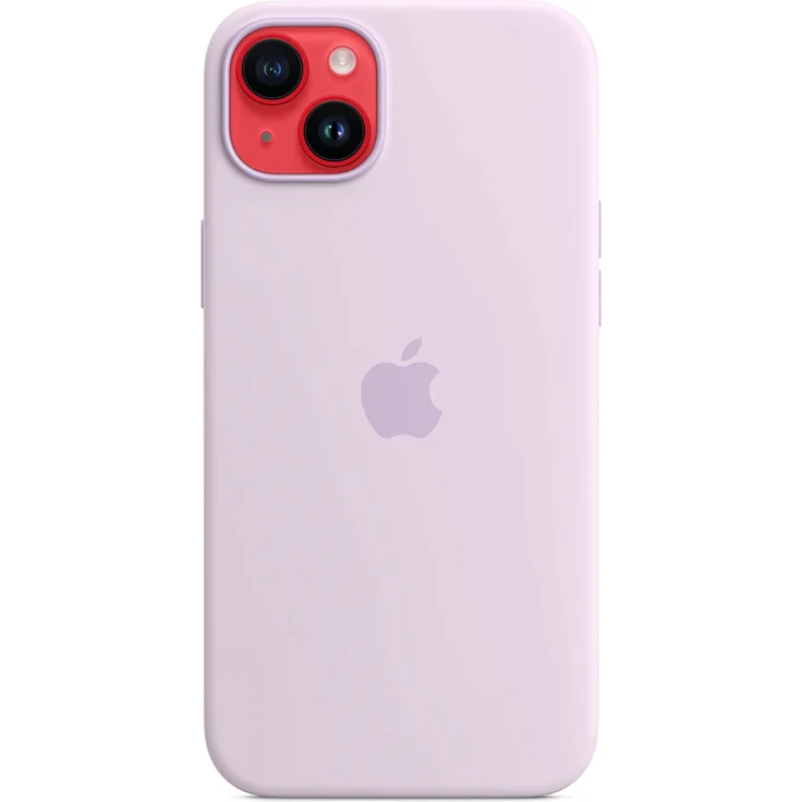 Apple MPT83ZM/A Silikon Case mit MagSafe, geeignet für Apple iPhone 14 Plus, Flieder – Bild 5